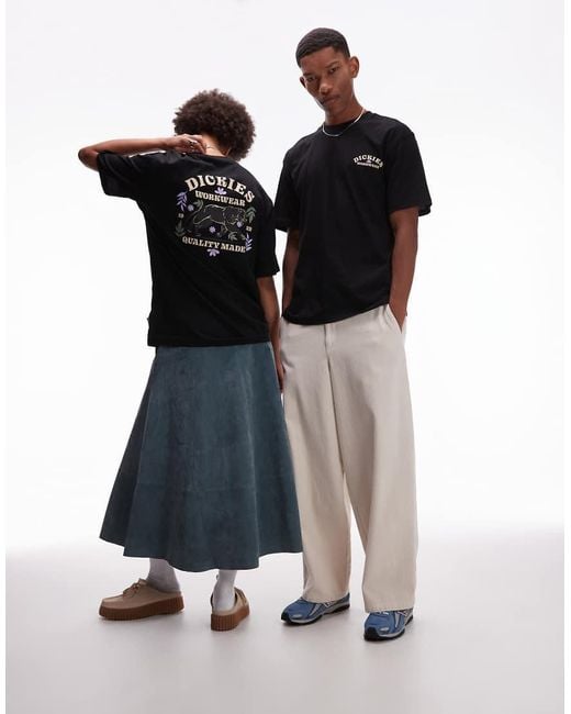 Camiseta Negra Con Estampado Gráfico Animal Trasero Lucasville Exclusiva En Asos De Dickies de color Black
