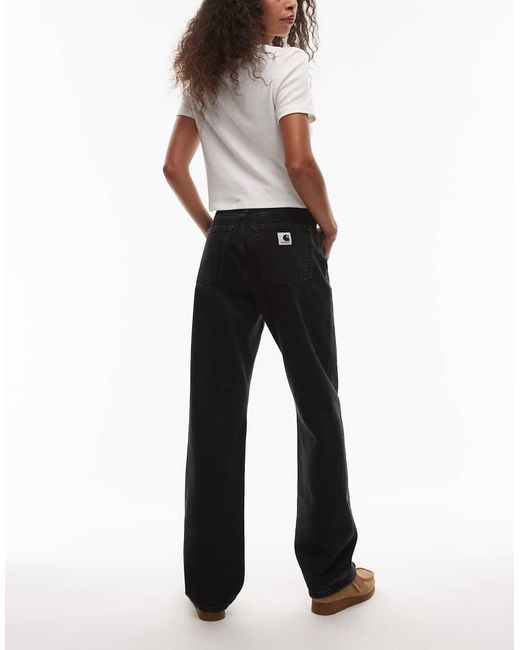 Carhartt Black Noxon High Waisted Straight Leg Jeans