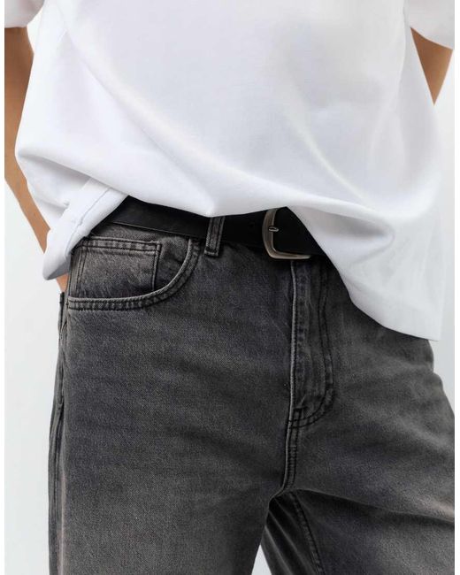Pull&Bear White Flared Jeans for men