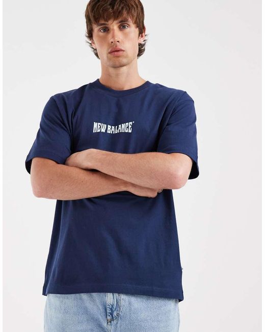 New Balance Blue Wavey T-shirt for men
