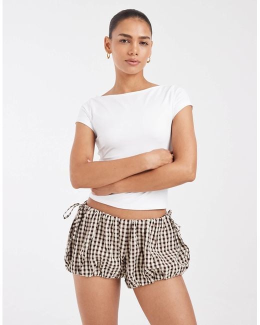 ASOS White Bubble Shorts