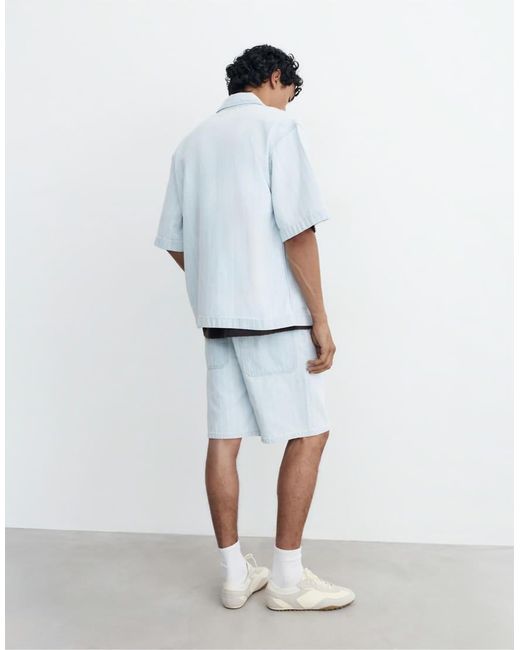 Camicia di Pull&Bear in White da Uomo