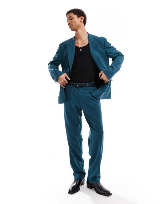 Viggo Blue Lavoir Suit Trousers for men