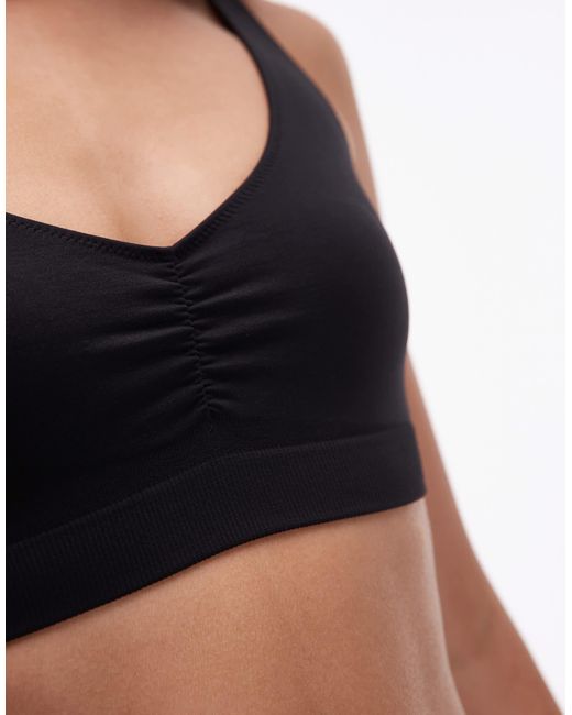 ARKET Black Seamless Cropped Singlet Top