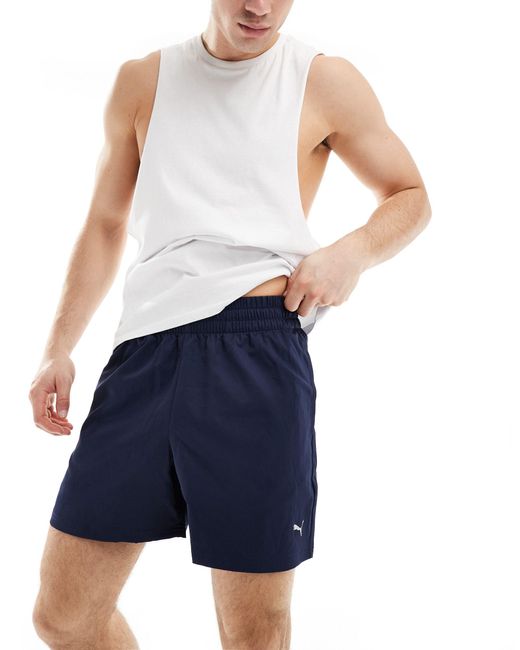 PUMA Blue Training Woven 5 Inch Shorts for men