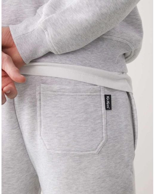 Kickers Gray Fleece Shorts for men