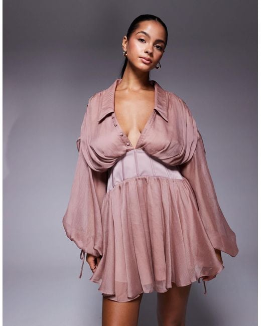 strapless open back dress Ascella Sweetheart Pleated Midi Dress main image 1