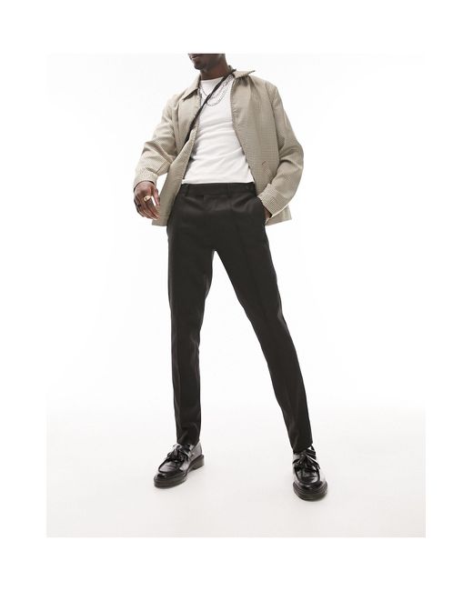 Pantalon élégant skinny Topman pour homme en coloris Black