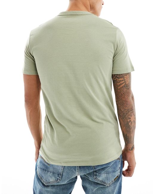 AllSaints Green Brace 3 Pack Brushed Cotton T-shirts for men