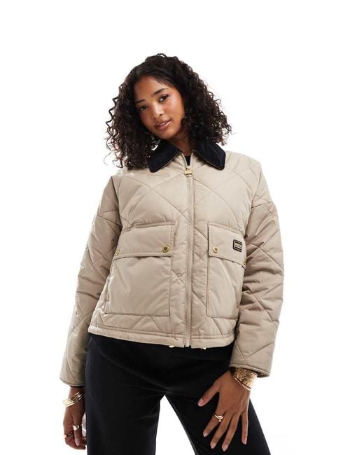 Barbour Natural Laia Quilted Jacket-neutral