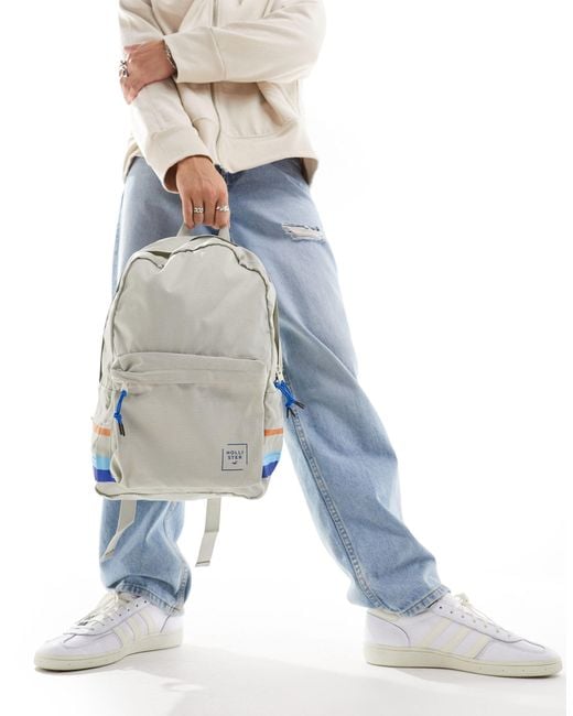 Hollister – backpack mit logo in White für Herren