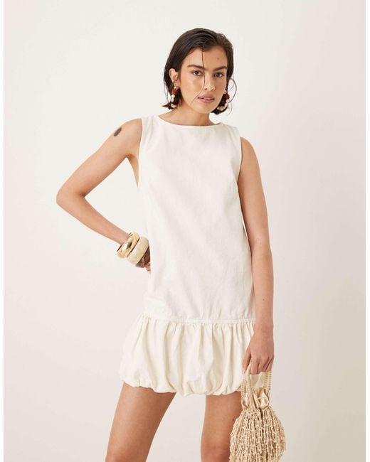 Mango Natural – mini-etuikleid aus twill