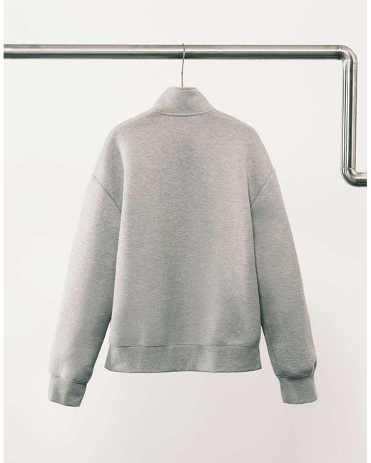 Carhartt Gray Alda Oversized Zip Through Jersey Jacket for men
