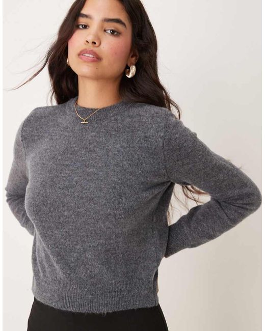 Mango Gray Fluffy Jumper