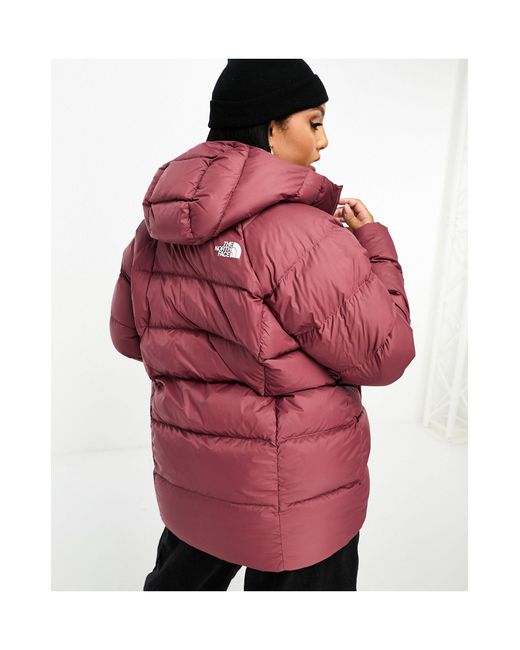 The North Face Plus Hyalite Down Hooded Puffer Parka Coat in Red Lyst