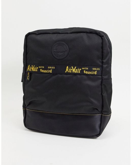 Dr. Martens Black Large Groove Nylon Backpack Ab087001 for men