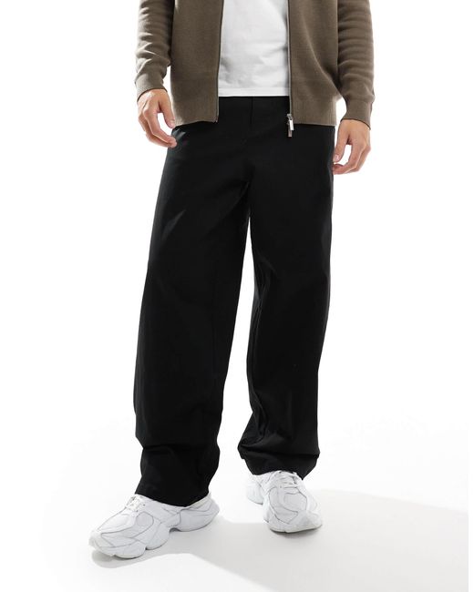 ASOS – locker geschnittene chinohose in White für Herren