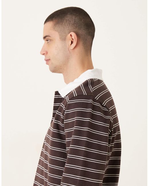 ASOS Black Stripe Polo for men