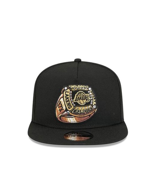 KTZ Black La Lakers 9fifty Ring Graphic Cap With Side Patch