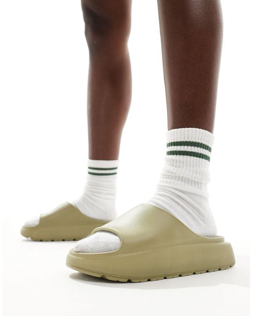 Tatia - claquettes - sauge Schuh en coloris Green
