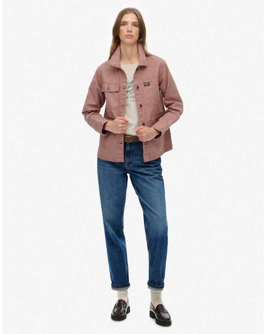 Superdry Red Chore Jacket