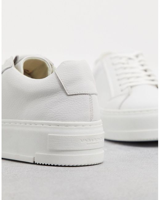 Vagabond Leer Judy - Leren Sneakers Met Plateauzool in het Wit - Bespaar  26% - Lyst