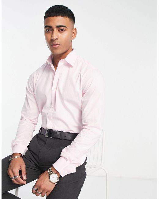 Ben Sherman Twill Shirt in Pink for Men | Lyst Australia