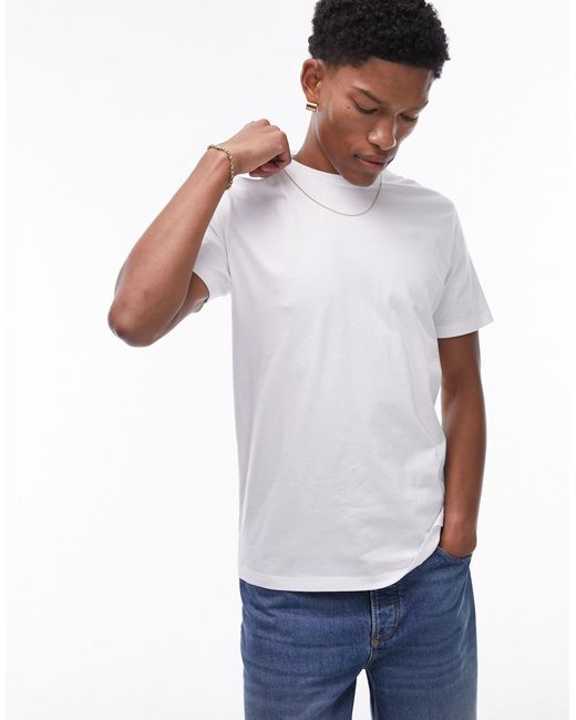 Topman White 7 Pack Classic Fit T-shirt for men