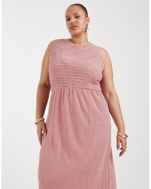 ONLY Pink Smock Midaxi Dress