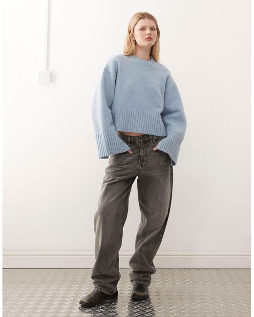 Pull ras Monki en coloris Blue