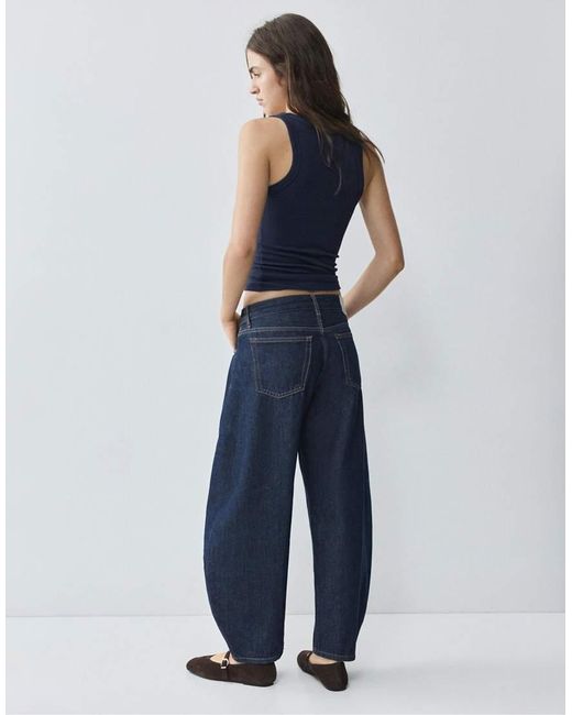 Pull&Bear Blue Basic Tank Top
