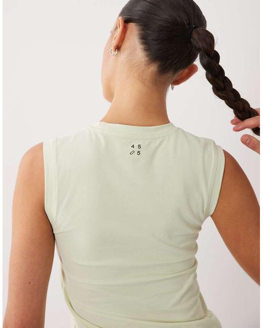 4505 Green Fitted Cotton Everyday Tank With Quick Dry Finish