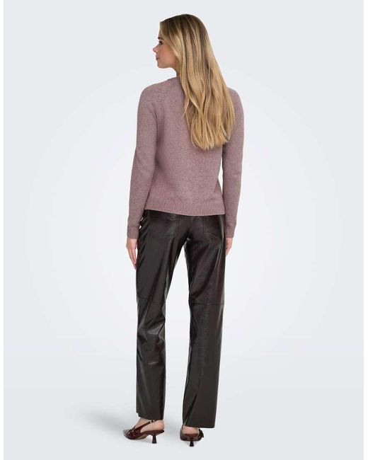 ONLY Purple Knitted Pullover