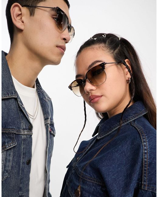 Ray-Ban New Clubmaster Sunglasses in Blue | Lyst Canada
