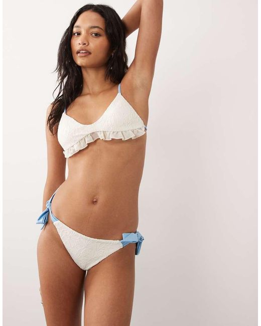 Dippin' Daisy's White Dippin Daisys Bridal Tieside Bikini Bottom