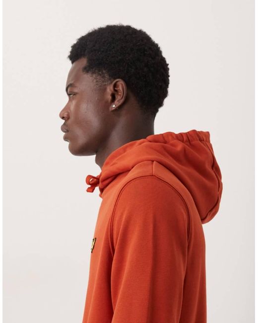 Lyle & Scott Red Pullover Hoodie for men