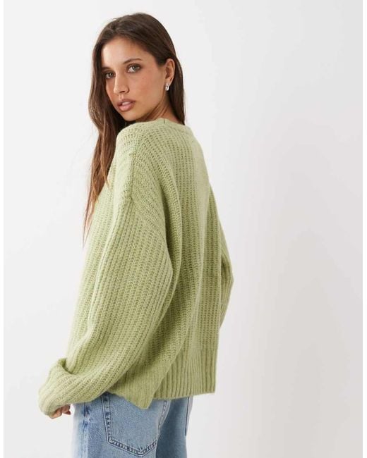 Cotton On Green Luxe Crew Neck Sweater