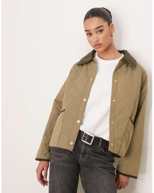 Barbour Natural Anise Quilted Jacket