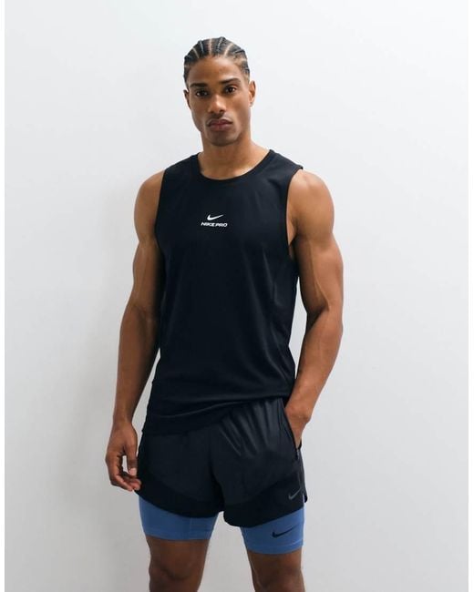 Nike Black Pro Dri-Fit Tank for men