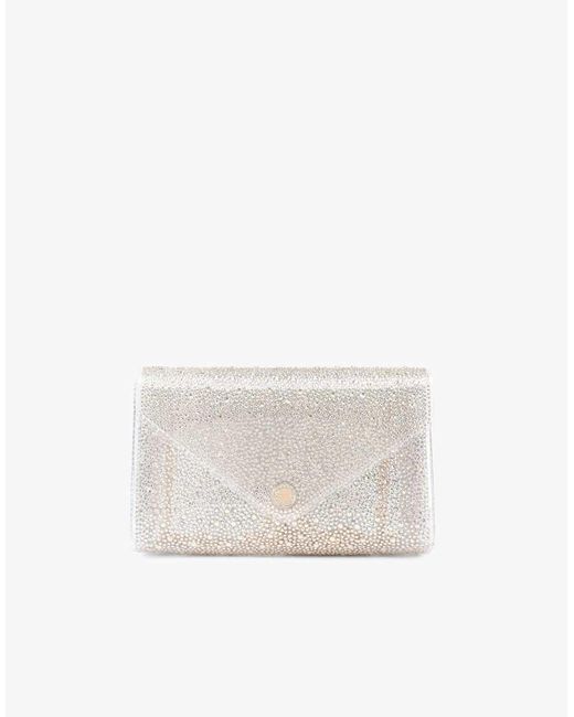 Carvela Kurt Geiger White Positano Vinyl Clutch