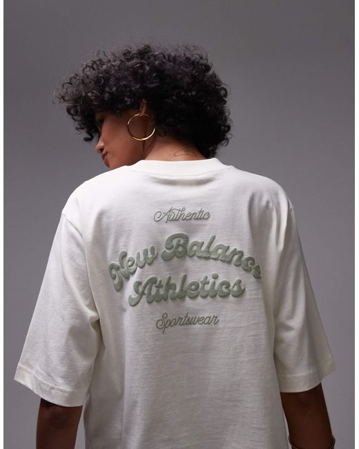 New Balance Gray – heritage – locker geschnittenes t-shirt