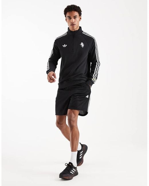Adidas Originals Blue Juventus Fc Originals Half Zip Top for men