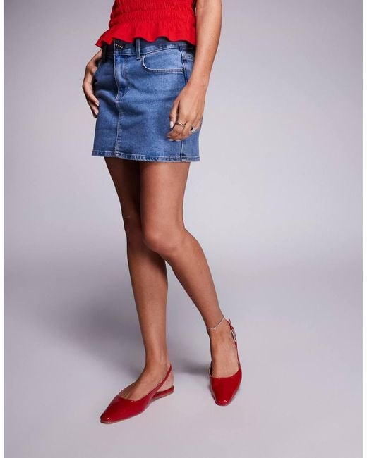 River Island Red Slingback Ballet Flat
