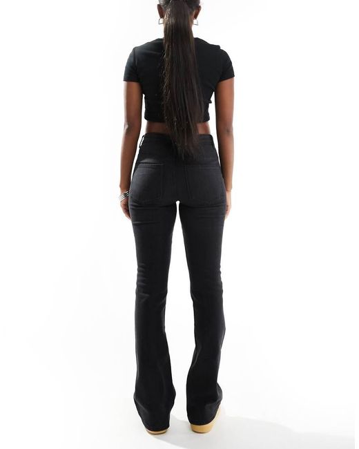 ONLY Black Lola High Waisted Flare Jeans
