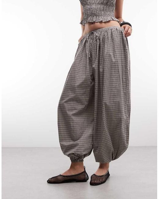 Daisy Street Brown Balloon Fit Trousers
