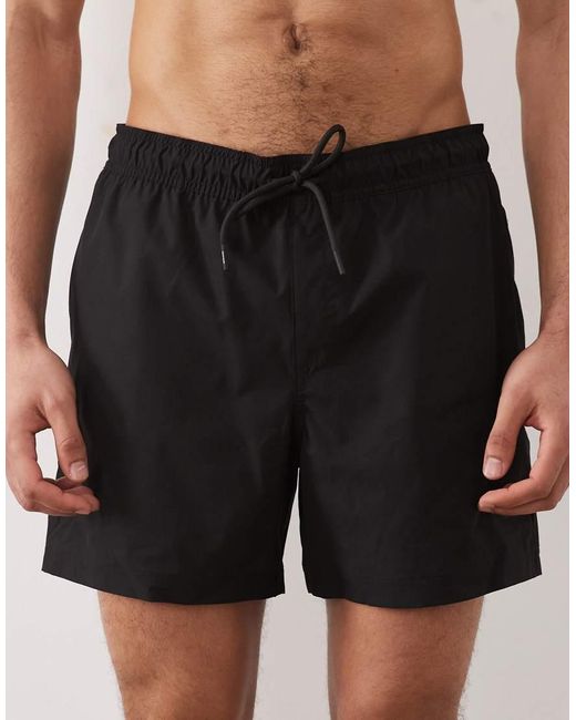 Jack & Jones Black Logo Swim Shorts for men