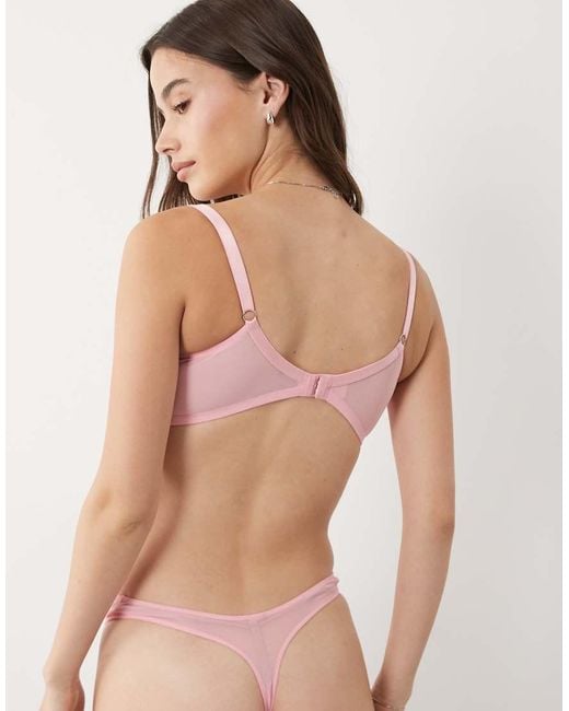 Boux Avenue Pink Fuller Bust Eden Balconette Bra