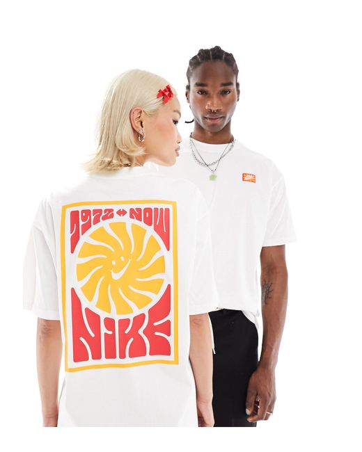 Festival - t-shirt avec imprimé au dos Nike pour homme en coloris White