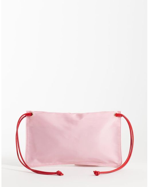 ASOS Pink Pouch Clutch Bag