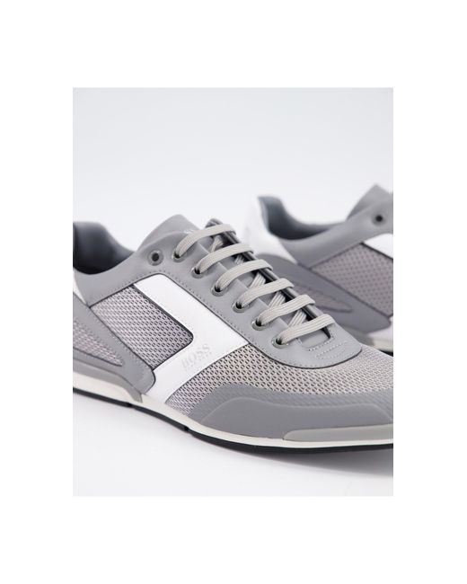 Trainers BOSS - Saturn 50455323 10232529 01 Black 001 - Sneakers - Low shoes  - Men's shoes | efootwear.eu